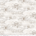 Riley Blake - Covered Bridges in Spring - Toile, White