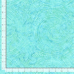 Timeless Treasures - XTonga 106^ Batik - Dotty Spiral, Surfside