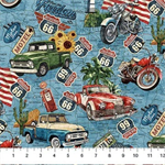 Northcott - Historic Route 66 - Route 66 Toss, Blue