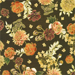 Robert Kaufman - Hello Fall - Small Flowers, Chestnut