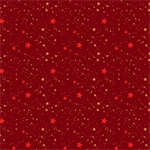 Blank Quilting - Holly Jolly Calico - Stars, Crimson