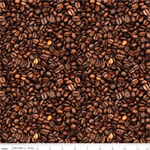 Riley Blake - Coffee Time - Coffee Beans, Brown