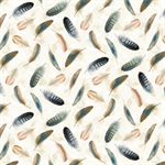 Henry Glass - Garden Symphony - Feathers, Cream