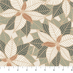 Figo Fabrics - Snowfall - Leaves, Cream