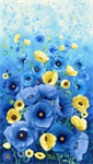 Timeless Treasures - Poppy Serenade - 24^ Panel, Multi