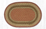 Braided Rug - Olive/BurgundyGray, 5' X 8' (Oval)