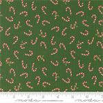 Moda - Holiday Cheer - Candy Cane, Evergreen