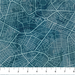 Northcott - City Harbor - Road Map, Medium Blue