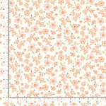Timeless Treasures - Bee - Home Sweet Home - Tossed Pretty Flowers, Cream