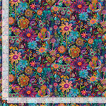 Timeless Treasures - Cats - Folk Art Floral, Brite