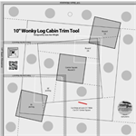 Creative Grids - Quilt Ruler - 10^ Wonky Log Cabin Trim Tool