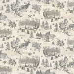 Clothworks - Holiday Nostalgia - Toile, Gray