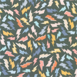 Robert Kaufman - Astrobots Flannel - Lightning, Charcoal