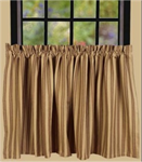 CURTAINS - TIERS KINGSTON STRIPE 36^