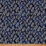 Hoffman California - Midnight Perch - Ferns, Midnight/Silver