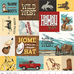 Riley Blake - Designer Flannel - Cowboy, Multi