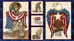 Blank Quilting - American Honor - 24^ Soldier Panel, Ivory