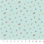 Northcott - Country Mouse - Berry Toss, Blue