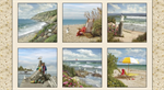 Elizabeth Studio - Coastal Dreams - 24^ Beach Scenes Panel, Multi