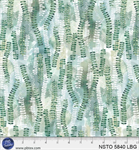 P & B Textiles - Nature Story - Vines, Light Blue/Green