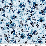 Studio E - 118^ Garden Whisper - Watercolor Floral, Blue Ink