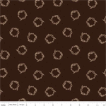 Riley Blake - Huckleberry Saltbox - Wreathes, Brown