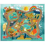 Quilting Treasures - Let's Camp - 36^ Camping Playmat Panel, Multi