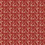 Marcus Fabrics - Songbook - Treble Heart Geo, Tan/Red