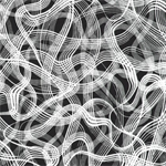 Robert Kaufman - Inkwell - Geometric Maze, Black