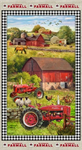 Print Concepts - Farmall Prints - 24^ Farmall Tractor Panel, Tan