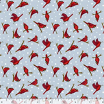Marcus Fabrics - Friends & Flakes - Cardinal, Sky