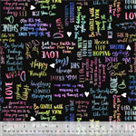 Windham Fabrics - Shine On - Self-Love, Black