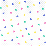 A.E. Nathan - Comfy Flannel Prints - Mini Hearts, Pastel