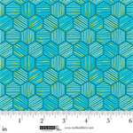 Studio E - Sweet Licorice - Mini Hexies, Turquoise