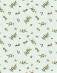 Wilmington Prints - Medley In Red - Holly Toss, Mint Green