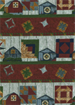 Riverwoods - Quilt Trails - Quilt & Barn Stripe, Red