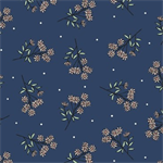 Michael Miller - Petite Garden - Petite Gem, Navy
