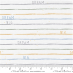 Moda - D Is For Dream - Dream Big Stripe, White