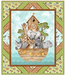 Northcott Pattern - All Aboard - 48^ x 56^ - Featuring Baby Safari