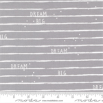 Moda - D Is For Dream - Dream Big Stripe, Grey