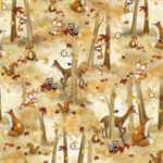 P & B Textiles - Fall Friends - Fall Forest Scenic, Multi