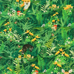 Robert Kaufman - Fernwood Friends - Woodland Scene, Fern