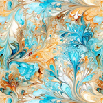 Quilting Treasures - Swan Song - Water Splash, Multi