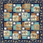 Quilting Treasures Pattern - Waltz of the Elephants Quilt - 58^ x 58^
