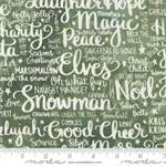 Moda - Comfort & Joy - Holiday Text, Green