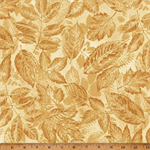 Hoffman California - In A Pear Tree - Tonal Leaves, Wheat/Gold