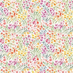 Blank Quilting - Easter Wishes - Wildflowers, White