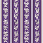 Quilting Treasures - Le Fleur - Floral Border Stripe, Purple