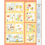 Susybee - Sweet Bees - 36^ Soft book Panel, Yellow