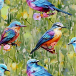 3 Wishes - Spring Into Beauty - Bird Perch, Green